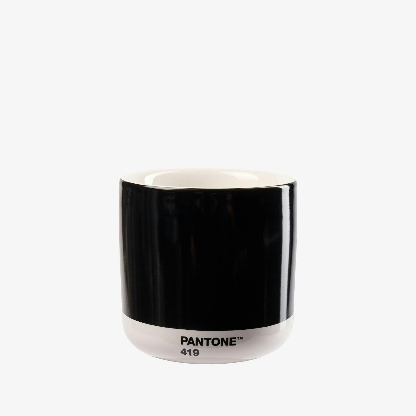 Latte Thermo Coffee Cup Black 419 C by Pantone Fy